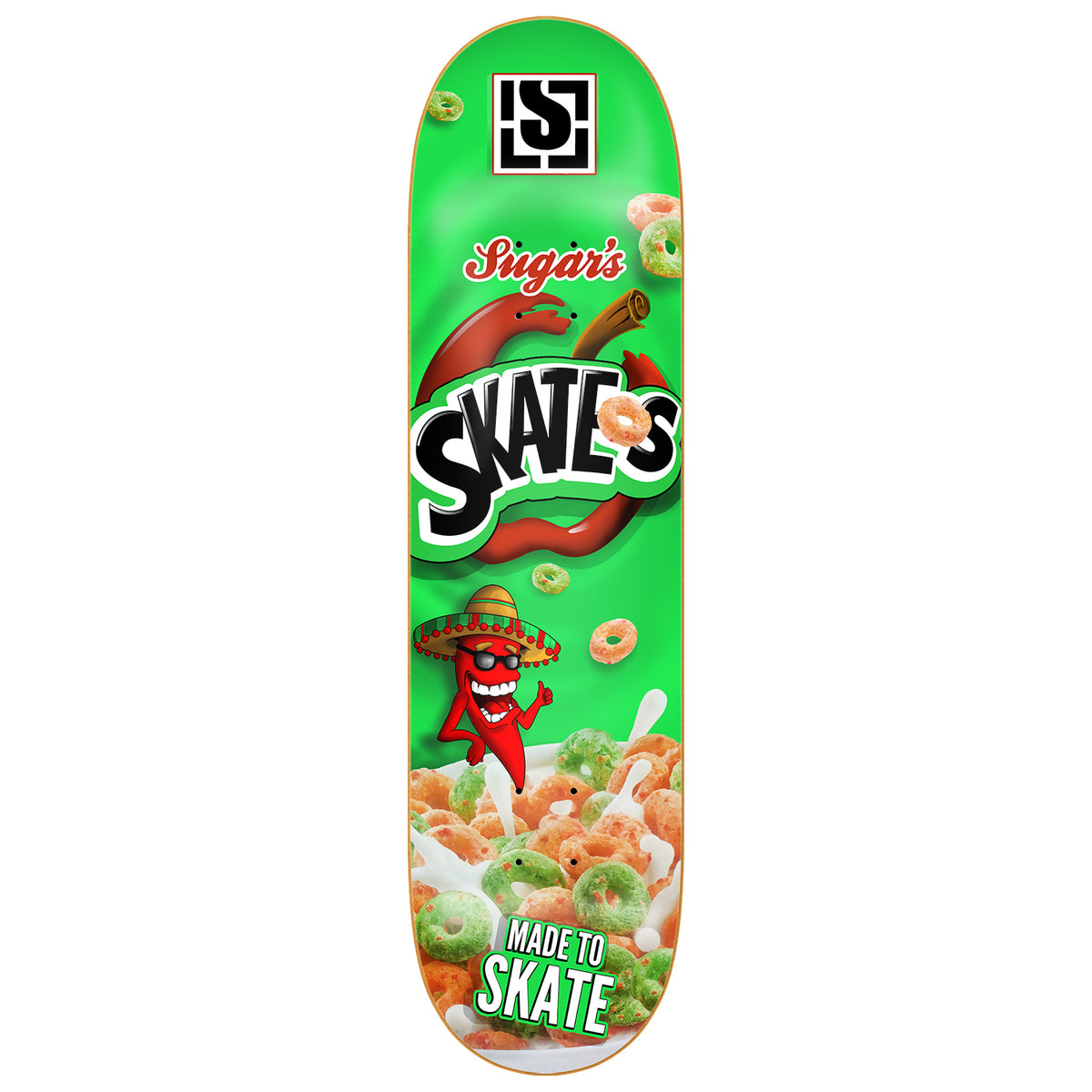 Sugar Skate O’s Cereal Deck 8.125 Unified Skate Co.
